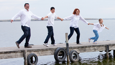 Fotografías familiares hechas por un fotógrafo profesional